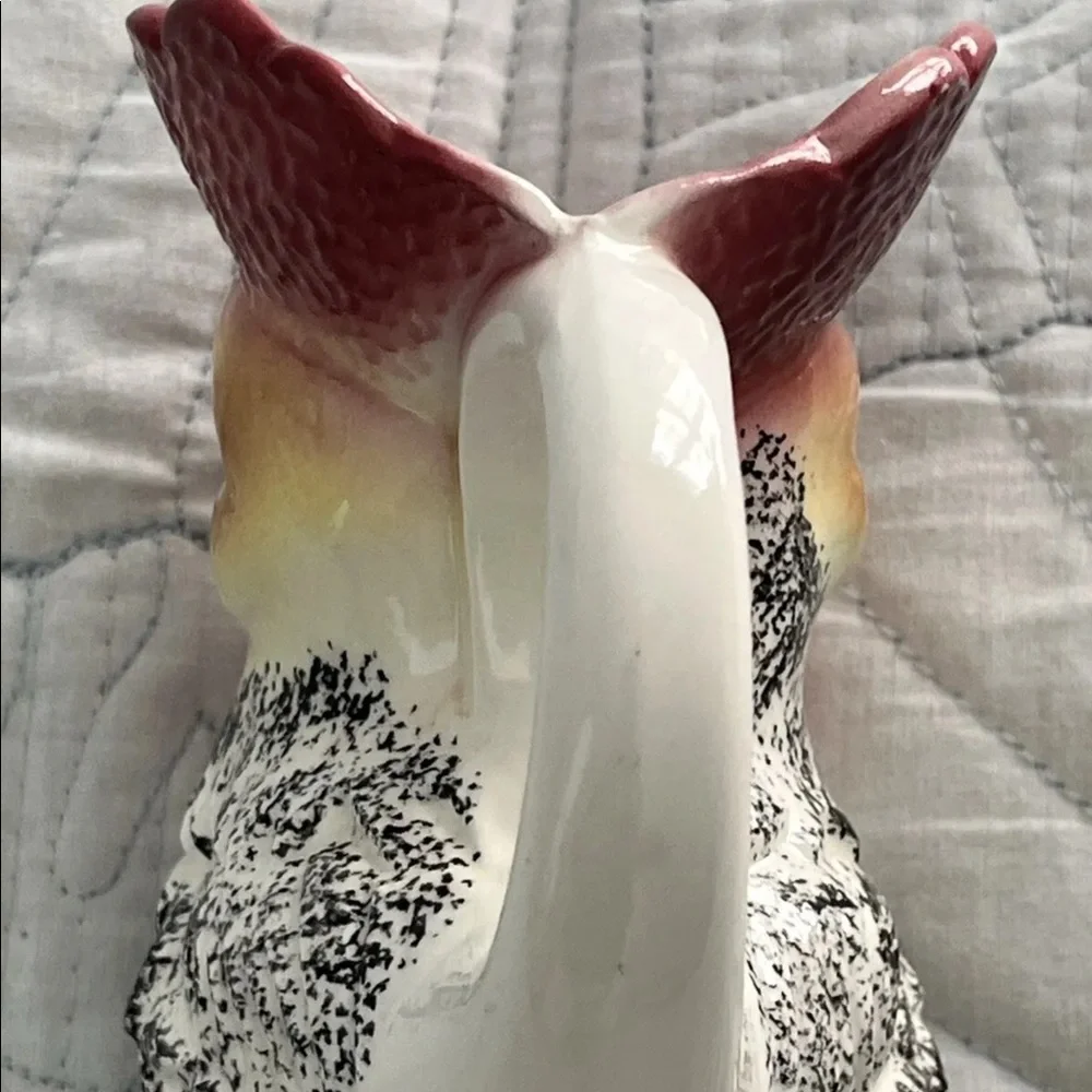 Stewart B. McCulloch Ca.. Rooster Creamer Red and Black